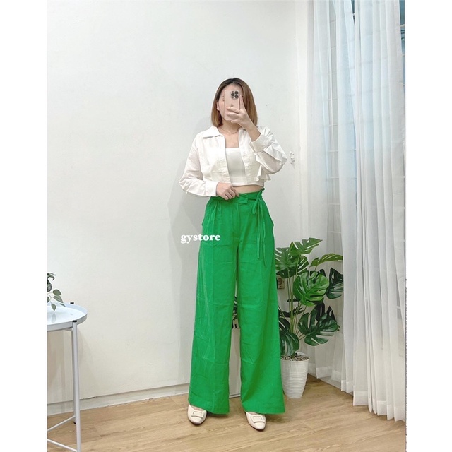 Jilly Pants | Celana Kulot Tali Highwaist