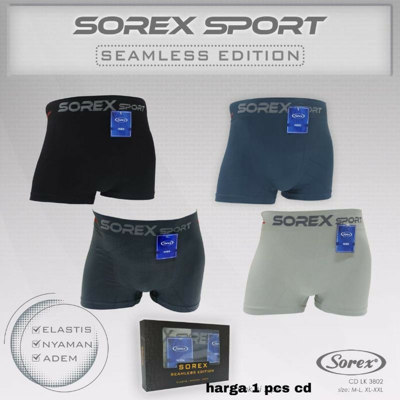 CD boxer sorek celana dalam pria seamless edition