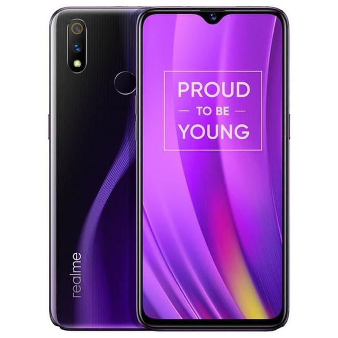 TERMURAH Realme 3 Pro 6/64 Garansi Resmi 1 Tahun Original 100%New - Ungu READY STOCK