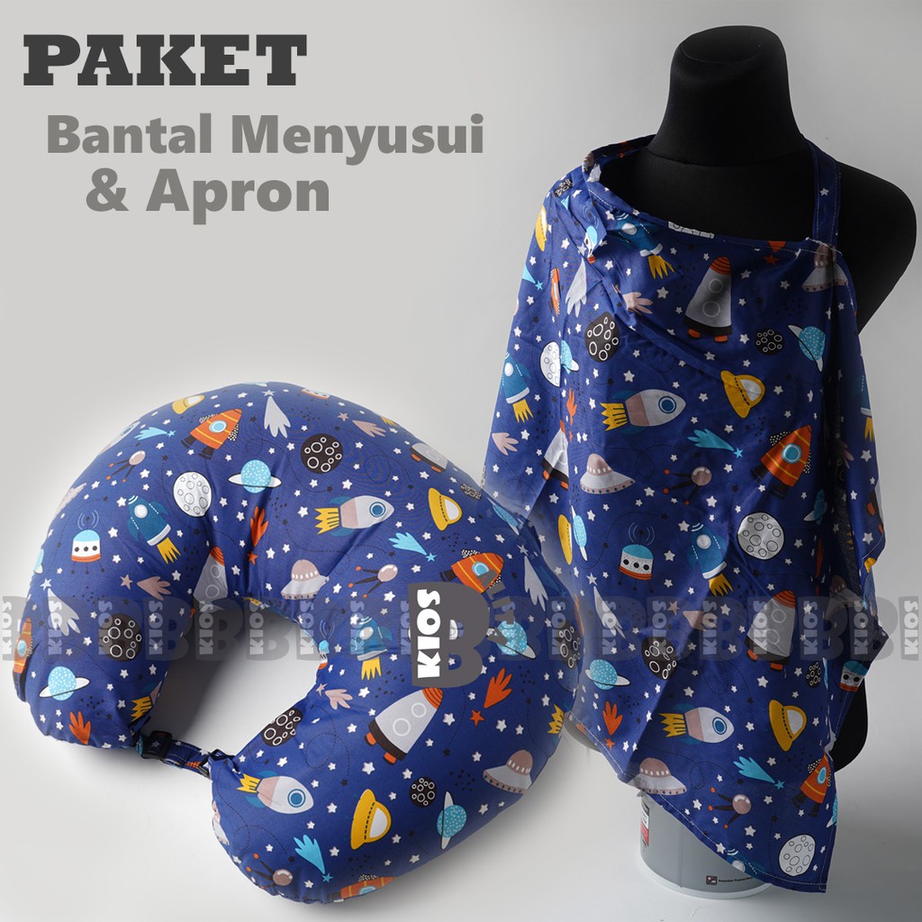 PAKET BANSU BANTAL MENYUSUI JUMBO + APRON COVER MENYUSUI TERMURAH