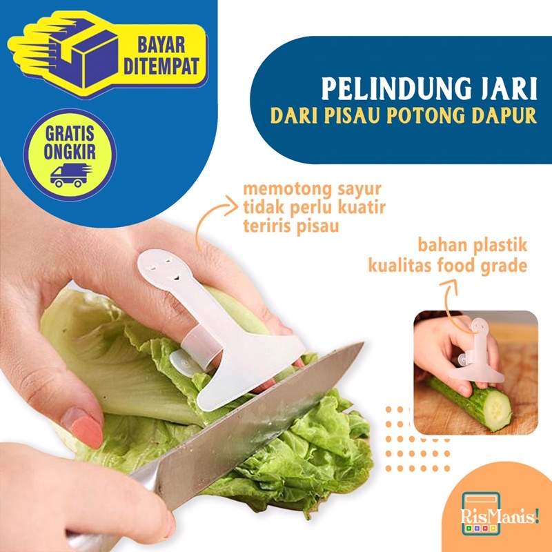 KNIFE-CUT FINGER PROTECTOR - Alat Pelindung Jari Pisau Potong Buah Daging Sayur Tangan Anti Teriris