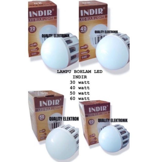 LAMPU BOHLAM LED 30 watt, 40 watt, 50 watt, 60 watt INDIR