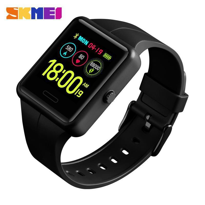 SKMEI Official 1525 Gelang Tangan Wanita Smart Watches Heart Rate Bluetooth Waterproof Camera