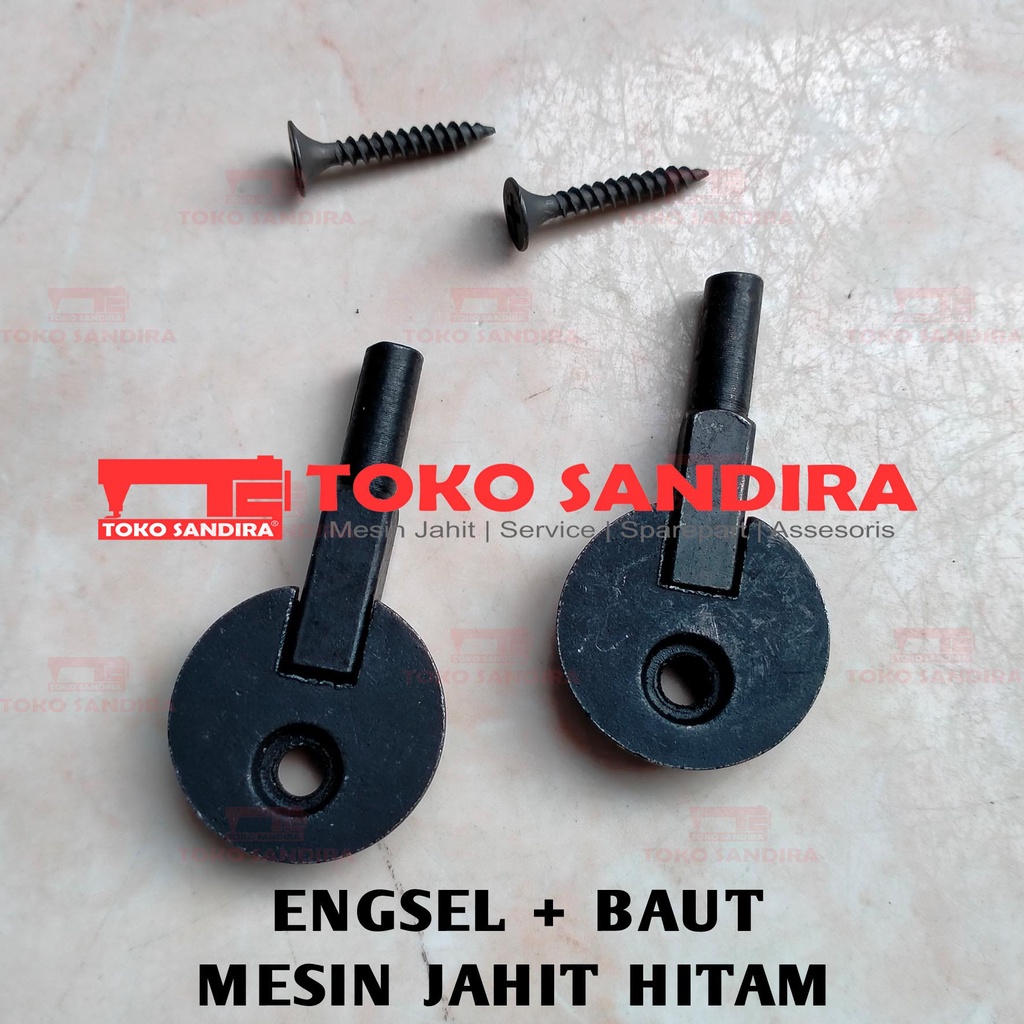 2 PCS ENGSEL MEJA MESIN JAHIT TRADISIONAL BUTTERFLY-SINGER-STANDAR