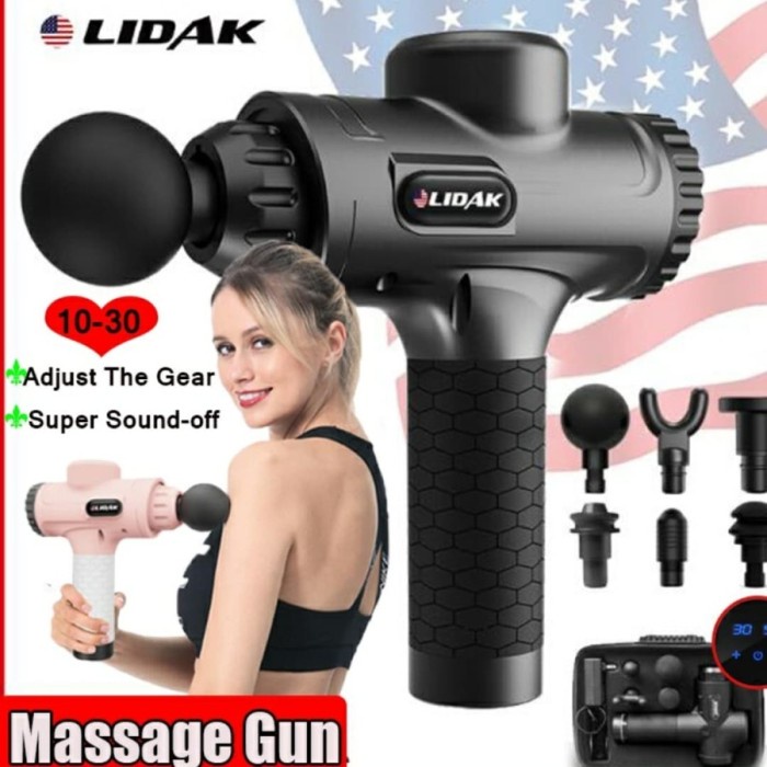 Jual Alat Pijat Lidak Massage Gun Alat Pijat Getar Tembak Terapi Relaksasi Otot Trbaik