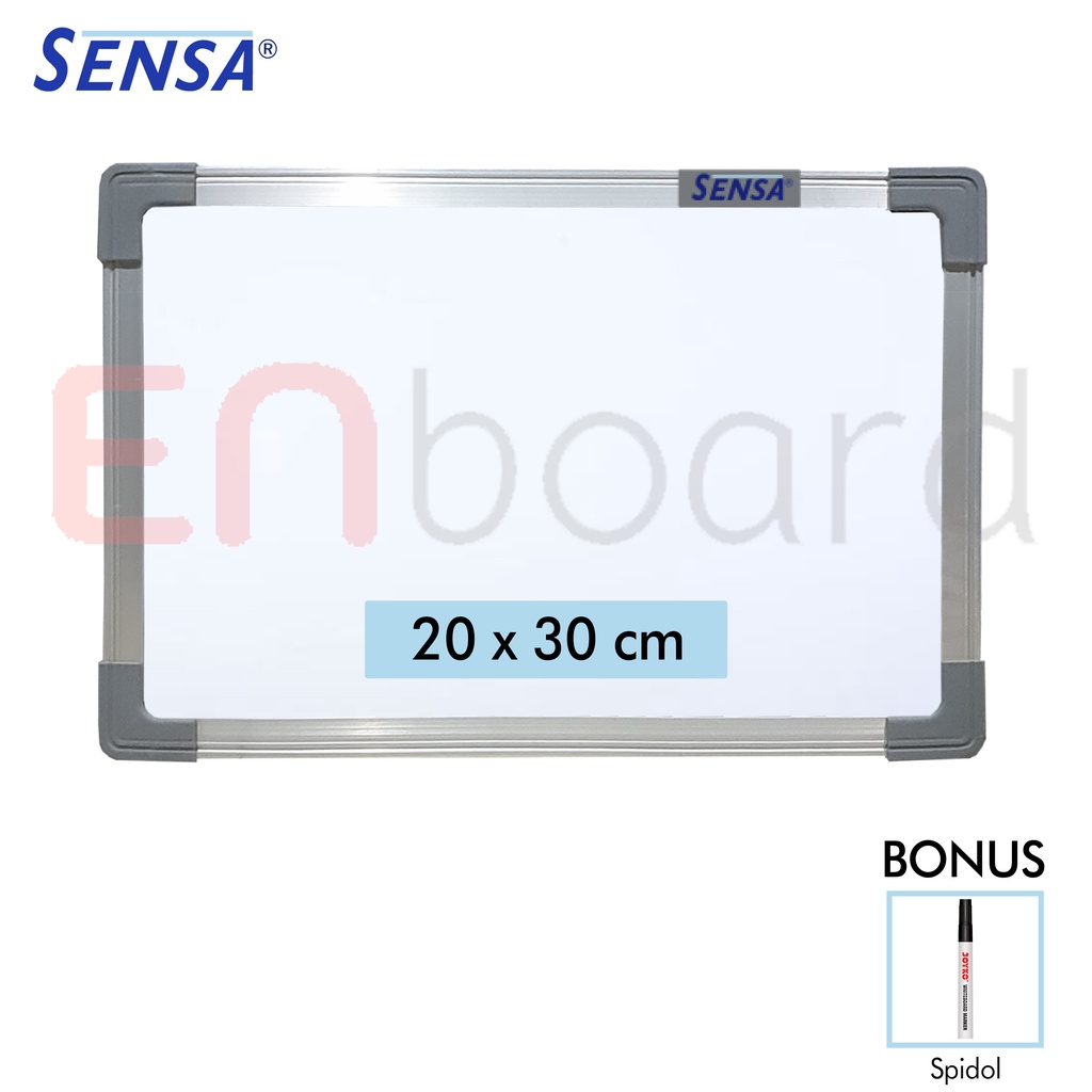 

Papan Tulis Whiteboard / White Board Gantung Single Face Sensa 20 x 30 cm