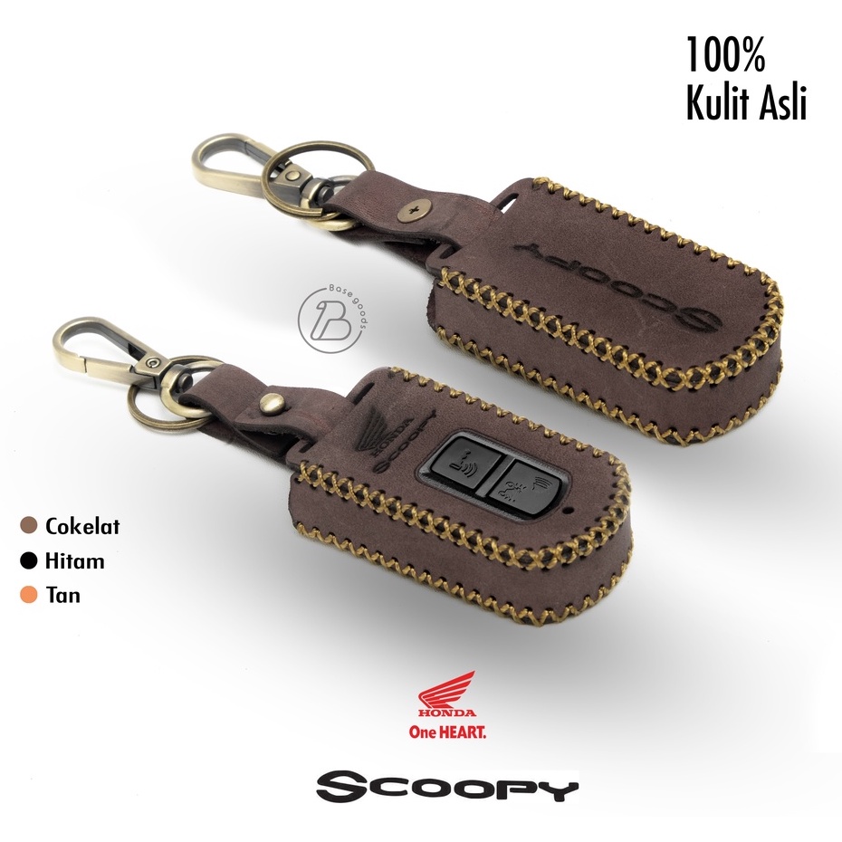 Sarung Cover Remote Scoopy 2021 Gantungan Kunci Honda Scoopy 2021 Case Remote Honda Scoopy Prestige Stylish New Kulit Asli