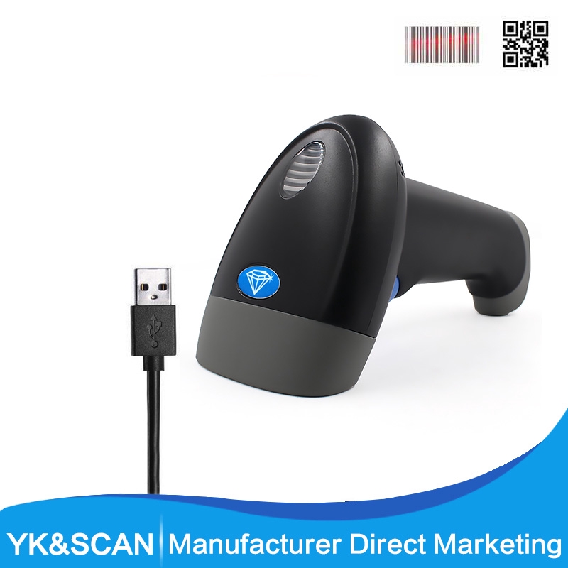 TaffWare USB Barcode Scanner 2D QR 1D - YK-MK30 - Hitam