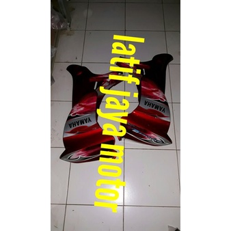 sayap luar dalam kanan kiri yamaha jupiter z tahun 2005 sampai 2008 merah maron