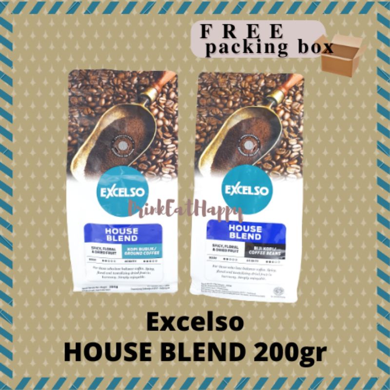 

EXCELSO HOUSE BLEND 200 gr Kopi Bubuk Kopi Biji 200 gram