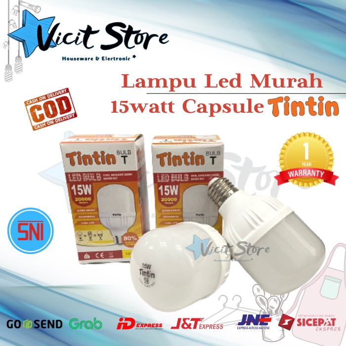 Lampu Led 15watt Murah / Lampu Led 15watt Capsule Murah Meriah TinTin