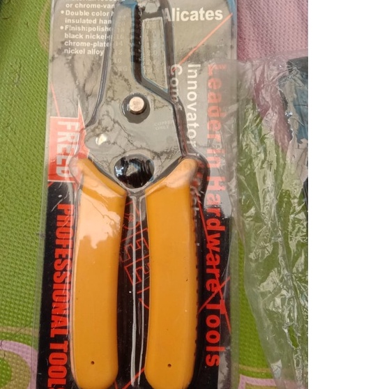 TANG KUPAS KABEL FRED MURAH/ GUNTING KABEL LISTRIK/ KABEL WIRE CUTTER PLIERS