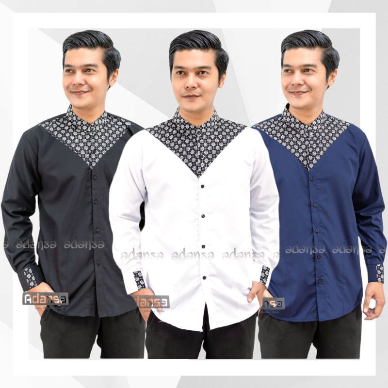 Baju Koko Lengan Panjang Terbaru 2022 Koko Kekinian Baju Lebaran 2022 Koko Viral