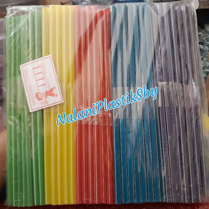 SEDOTAN LOREK WARNA WARNI ISI 200Pcs