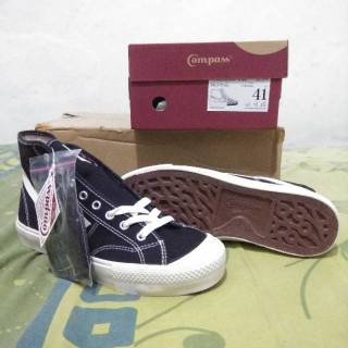  Sepatu  Compass  Gazelle Black White Hi size 41 Shopee 