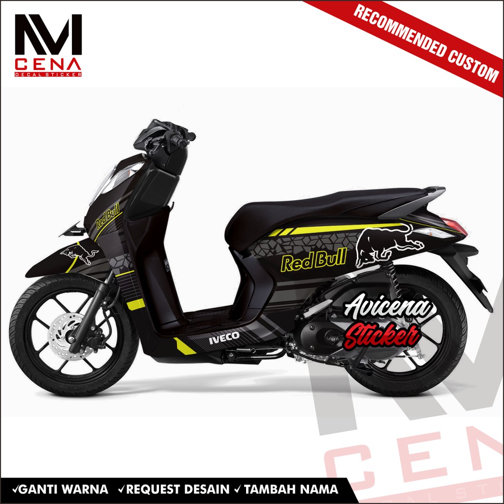 Sticker Decal Honda Genio Decal Sticker Genio Sticker Striping Decal Genio Full Body bull