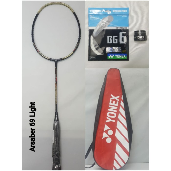 NEW Raket YONEX Arcsaber 69 light Free pasng senar, cover, grip, senar ORI
