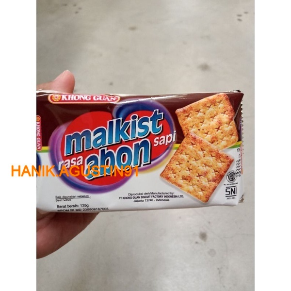 

Khong Guan Malkist Abon Crackers 135G MB91