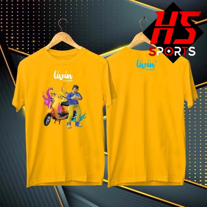 Kaos Livin by Mandiri - LIVIN MOTOR MAN - Baju livin mandiri