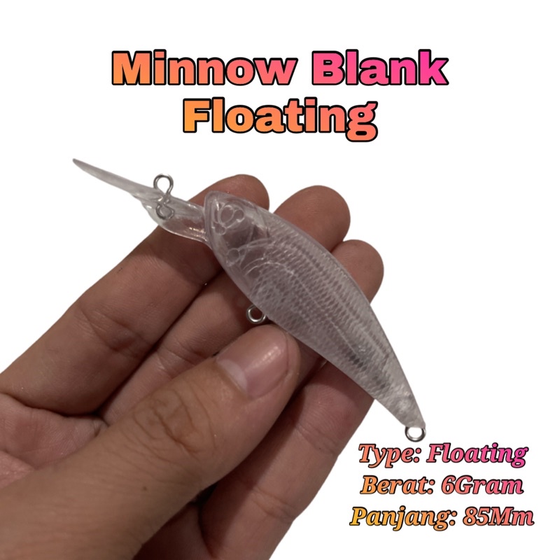 minnow blank floating 6gram/ 85mm FREE MATA