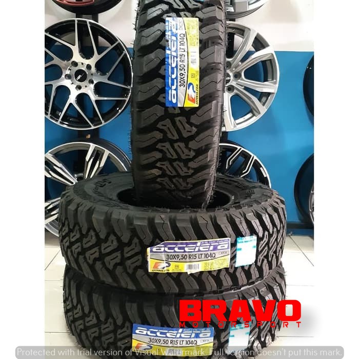 Ban Mobil PACUL Ring 15 OFFROAD ACCELERA MT-01 30X9,5 R15 M/T KEMBANGAN KASAR AWET HARGA DISKON - Bukan Bridgestone Dunlop R 15