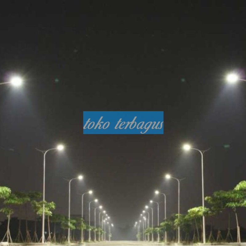 kap lampu jalan pju waterproof led outdoor fiting E27 + TIANG KABEL