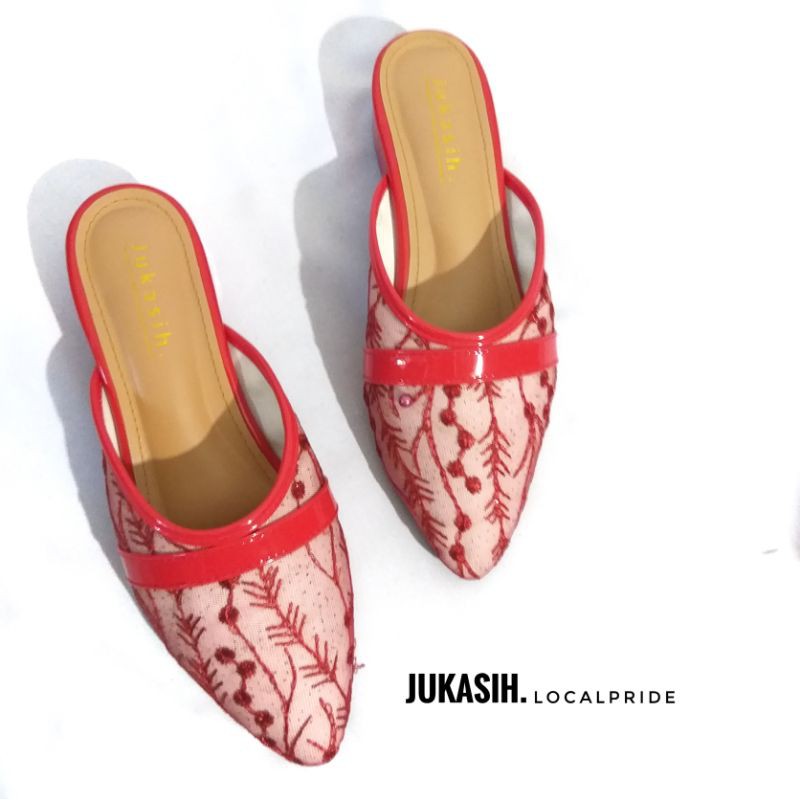 JUKASIH - LENA sandal wanita MULES hak 2 cm