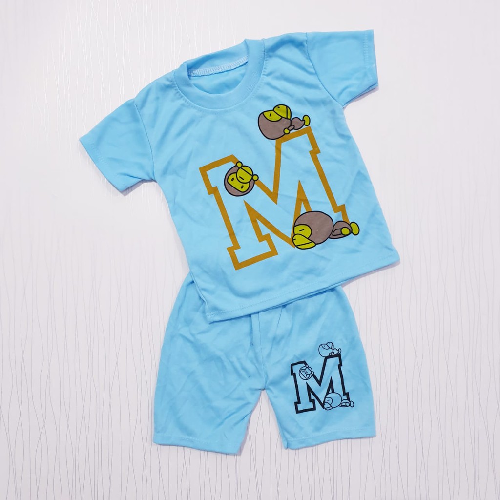 COD setelan baju anak laki laki usia 0-12 bulan / pakaian bayi cowo &lt; 1 tahun / baby alicia