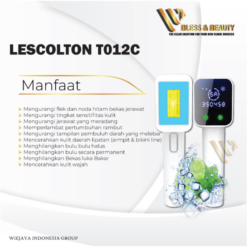 Lescolton Alat Ipl Ice Cool T012C Terbaru Penghilang Bulu Permanen Hair Removal Garansi