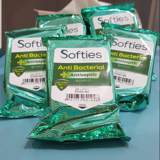 Softies Wet Antibacterial Tissue