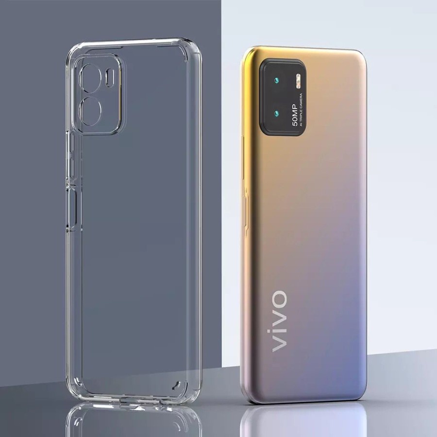 VIVO Y01 SOFT CASE ULTRA CLEAR SILICON BENING PROTECT CAMERA COVER SILICONE SOFTCASE