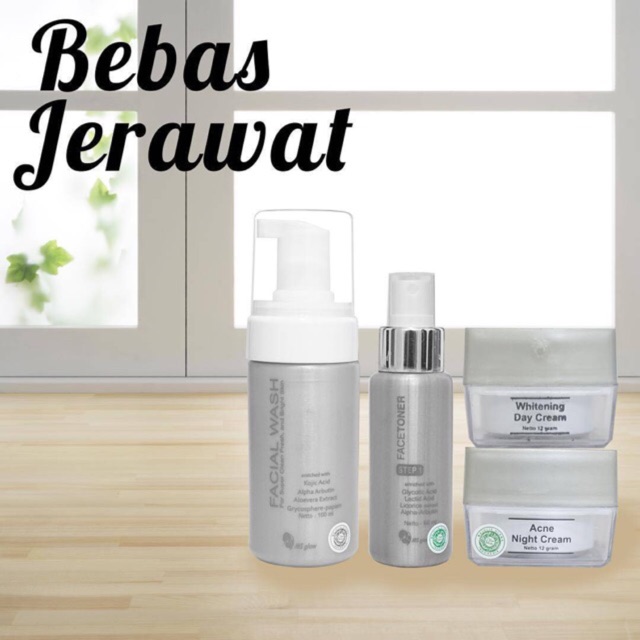 Paket wajah Acne Ms Glow by Cantikskincare ready stock