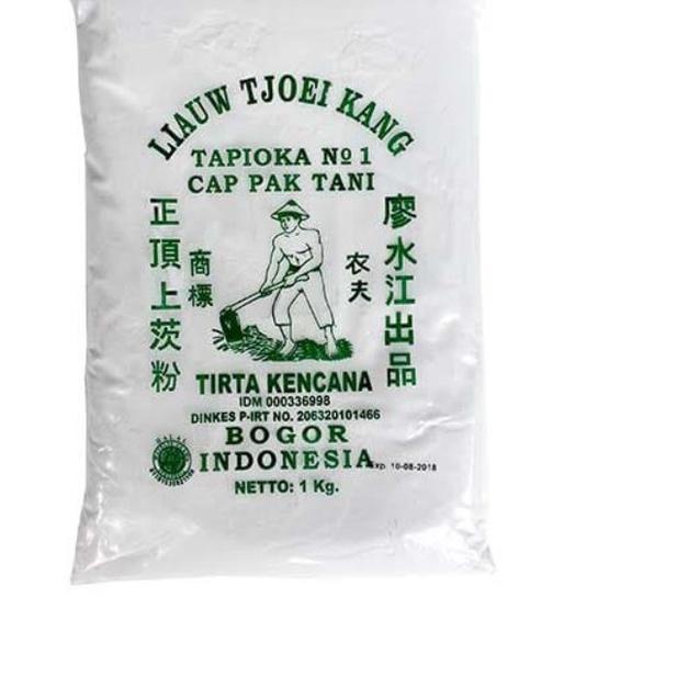 

COD Tepung Tapioka Sagu Cap Pak Tani Liauw Tjoei Kang 1 kg 