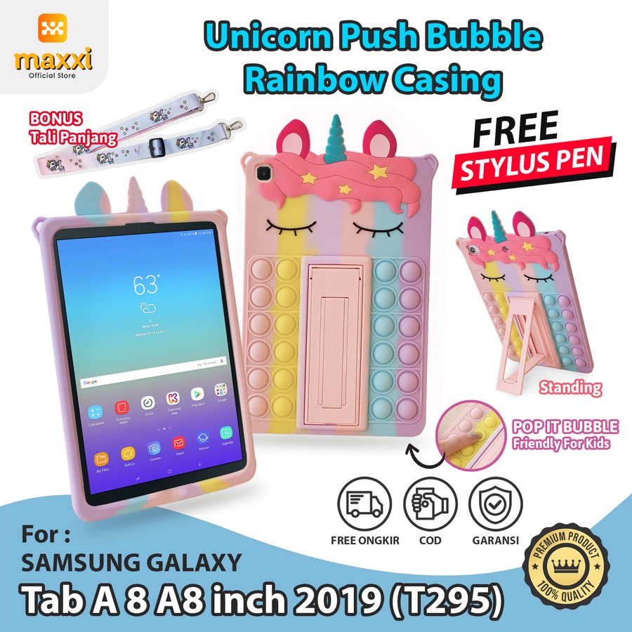 Samsung Tab A 8 A8 inch 2019 T295 Bubble Case Anak Casing Tiktok Lucu