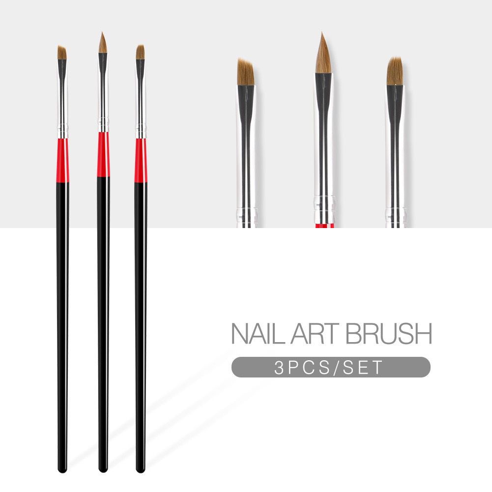 3PCS/SET NAIL ART BRUSH / NAIL UV GEL ART BRUSH