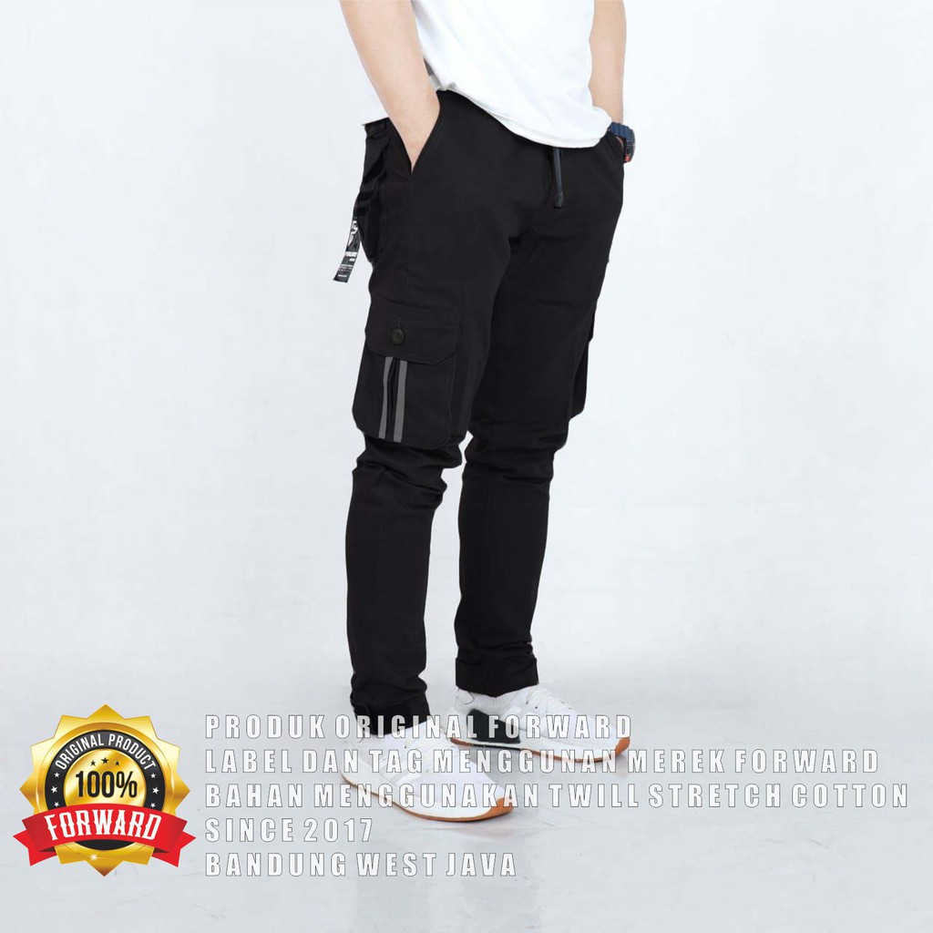 Celana cargo joger jogger pria strip forward Prepet Cargo keren urban