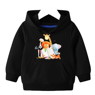 Sweater Anak Cute Animal Hoodie Anak Fleece Usia 2 - 6 tahun