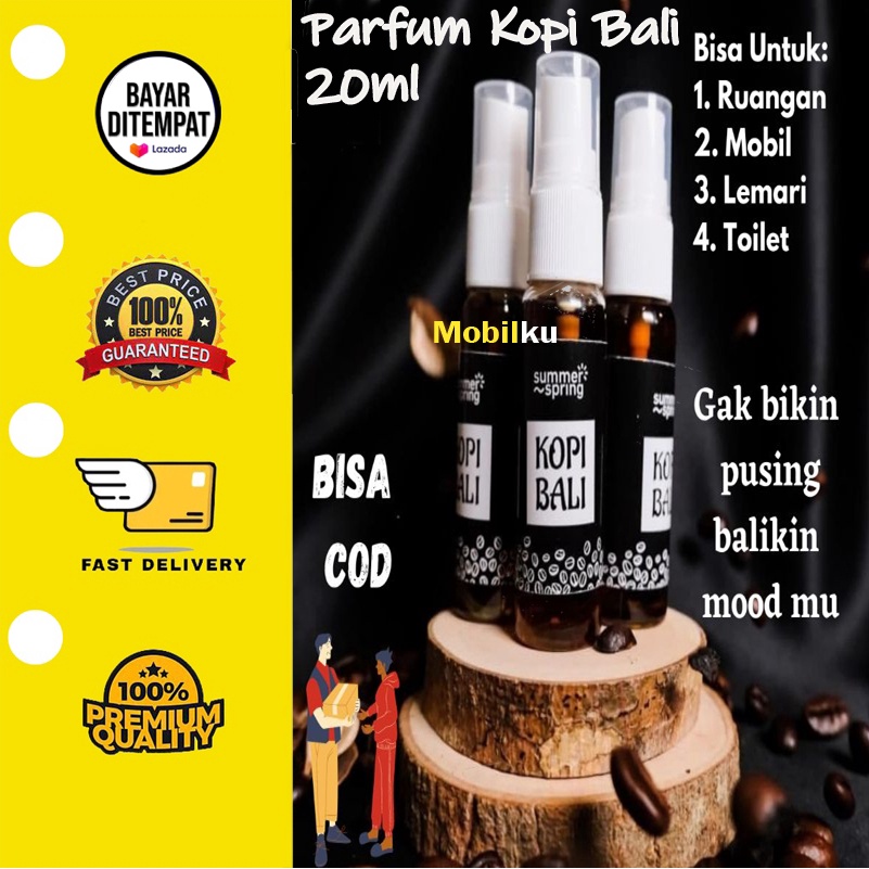 [BISA COD] Parfum Kopi Bali SPRAY 20ml Pengharum Wangi Kopi Bali Spray 20ml Parfum Mobil Aroma Refill