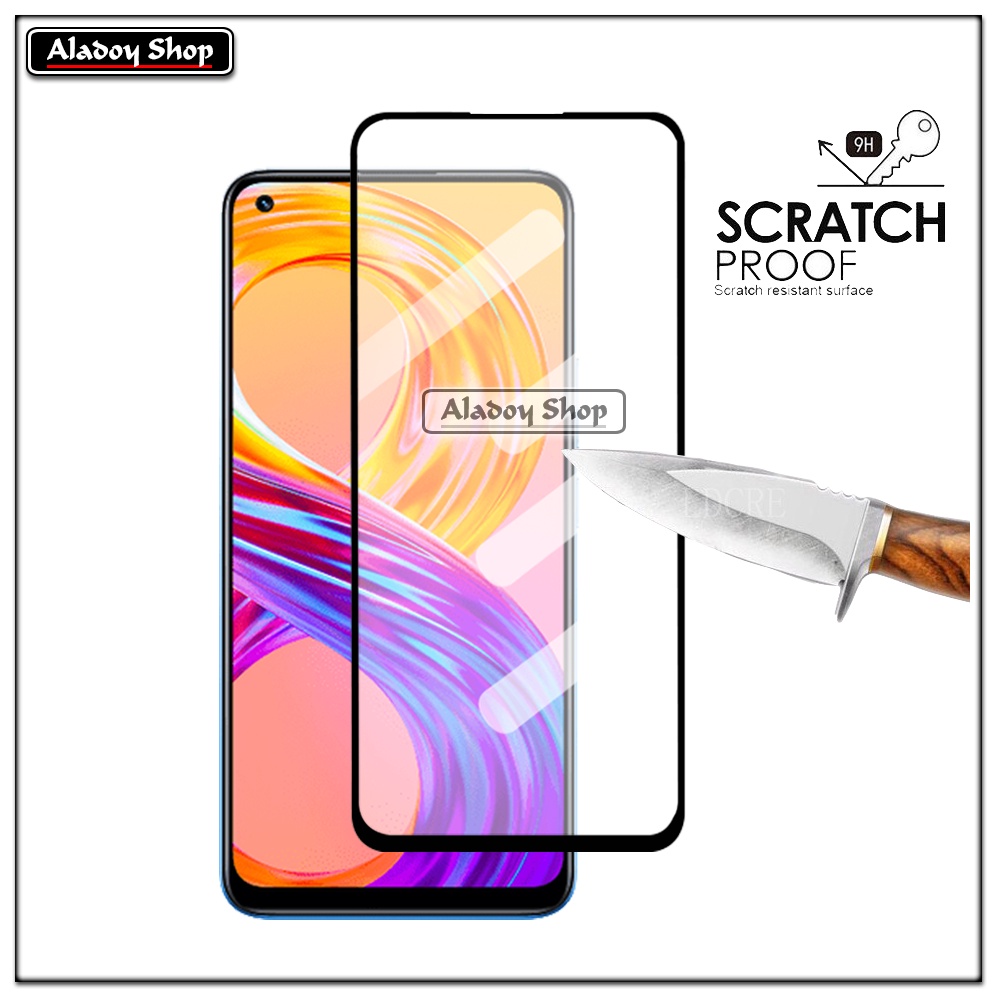 Tempered Glass Realme 8 2021 Anti Gores Kaca Full Layar Screen Protector