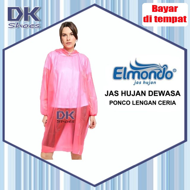 Pelican / Elmondo Ceria EPC 201 / Jas Hujan Poncho Lengan Murah / Jas Hujan Karet Warna Warni Dewasa