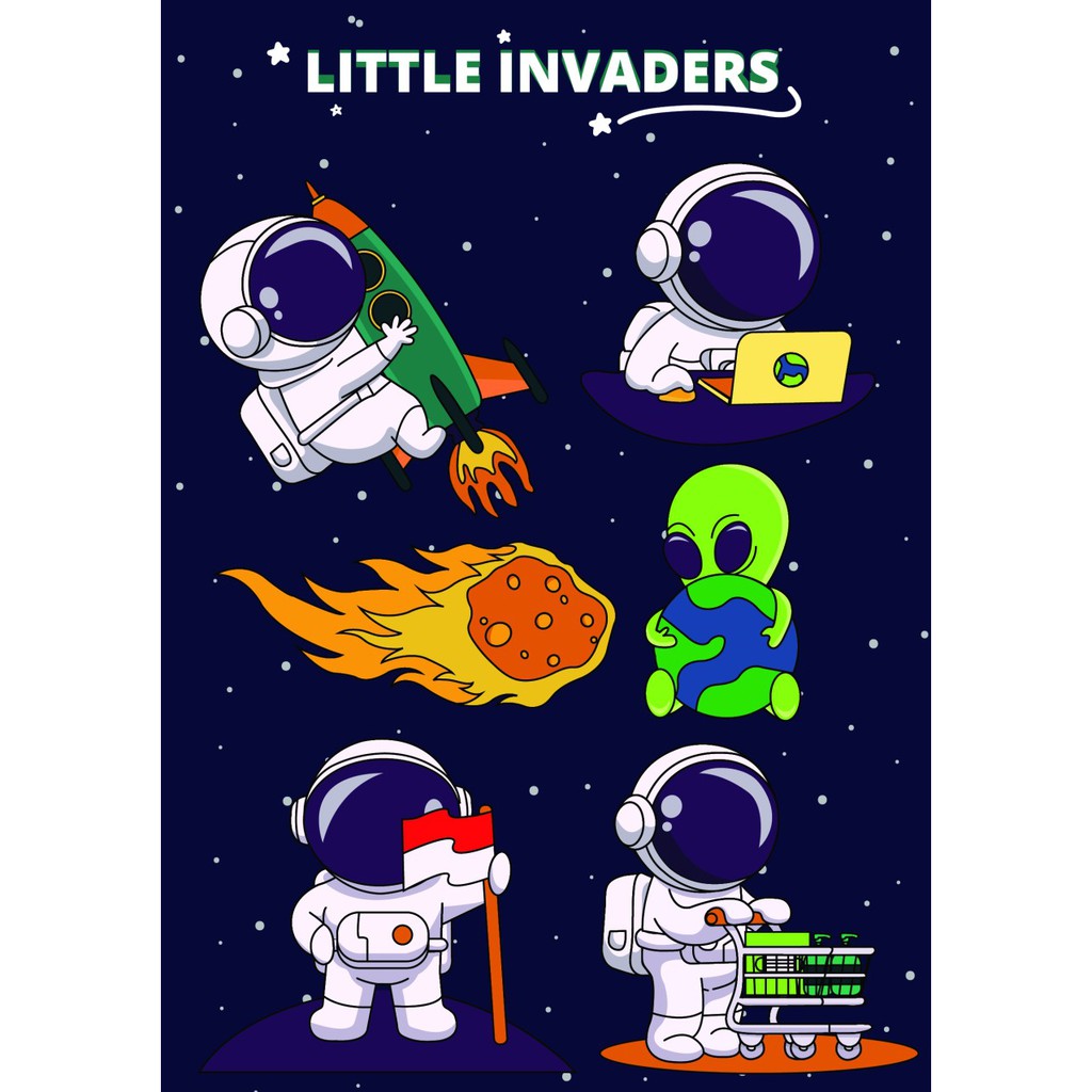 

LITTLE INVADERS - Sticker ADW 2021