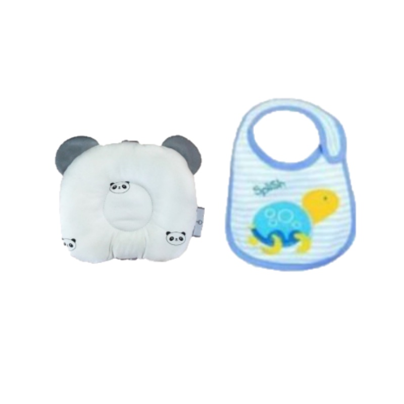 BUNDLING DEAL BANTAL LENGAN PANDA OWB1145 PLUS SLABER MOTIF LUCU PAKET BAYI