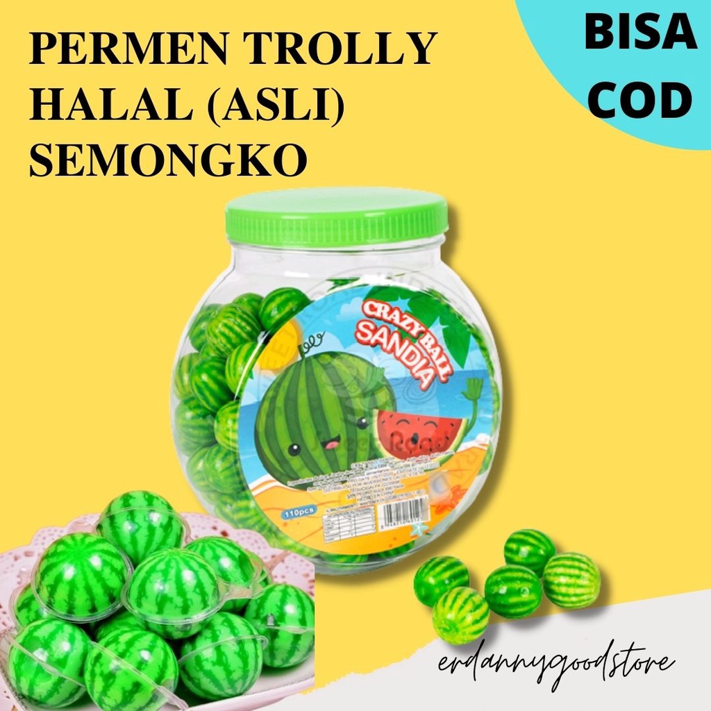 PROMO OPENING BESAR-BESARAN ✅ [erdannygoodstore] DIJAMIN HALAL PERMEN TROLLY ASLI ISI SELAI (VARIAN 