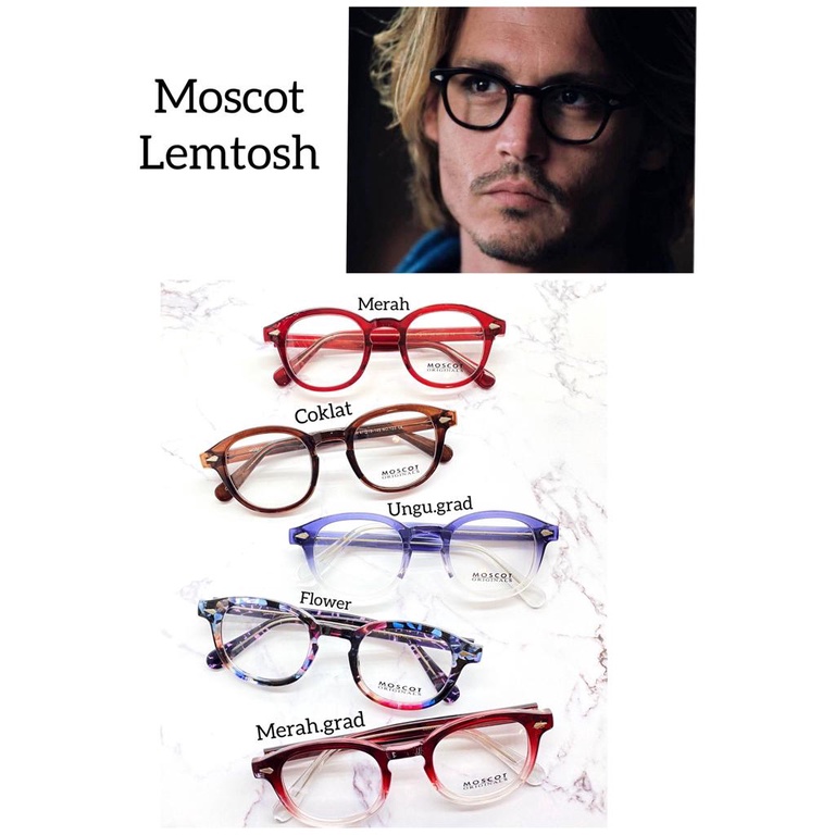 Paket Kacamata Lemtosh USA + Lensa Minus Antiradiasi | Lensa Photocromic Minus | Kacamata Blueray | 