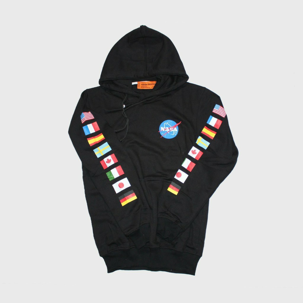 nasa sweater with flags