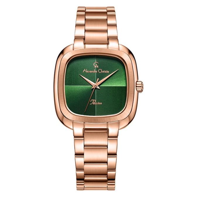 Jam Tangan Wanita Alexandre Christie Passion AC 2982 LH BRGGN Green D barang ada