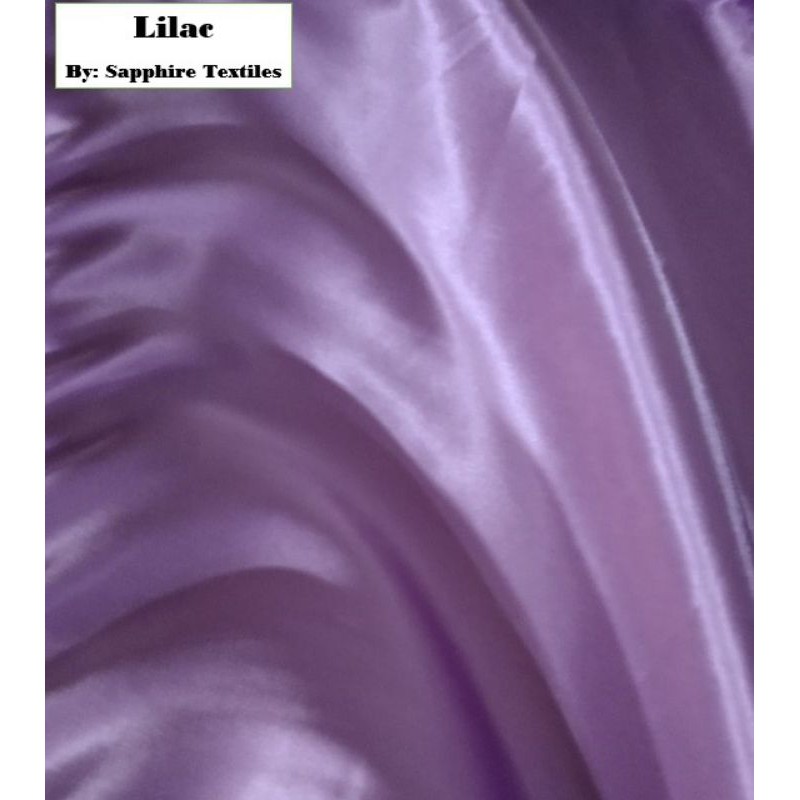 1Meter Kain Satin Silk Kilap Premium Jakarta Maxmara Lux (Jenis Bahan) Satin Bridesmaid Saten Silk Premium Kilap Bahan Satin Silk Charmuse Meteran Grosir Murah dan Bagus-Lilac/Lavender