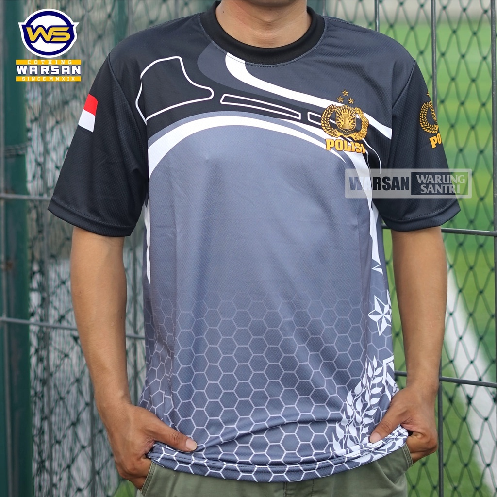 Kaos Jersey Polisi / Jersey Olahraga Polisi / Jersey Polisi fullprint
