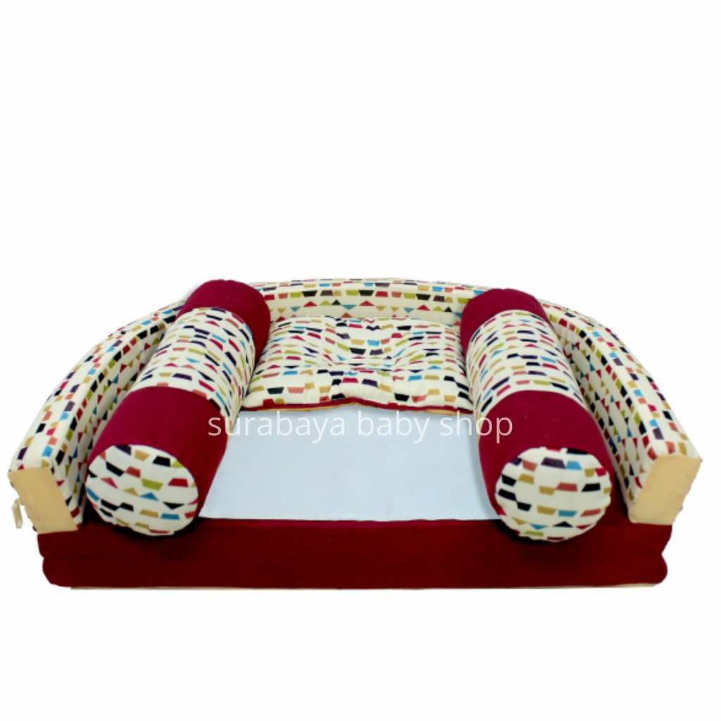 KASUR BAYI LIPAT OVAL BUMPER SERI SAILOR + KELAMBU CINTAKA TCK2342