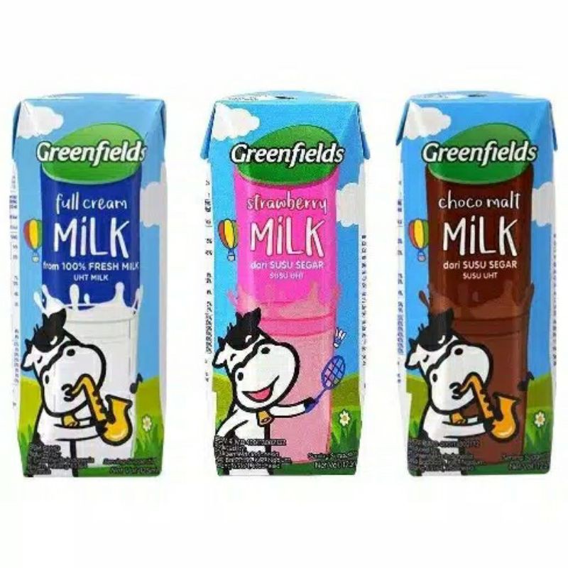 Susu UHT Greenfields UHT 125ml /Greenfield Milk